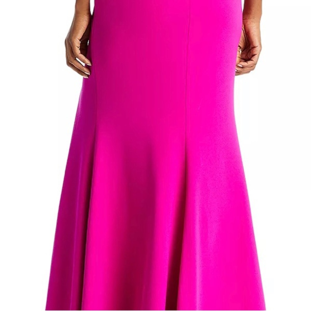 AQUA- One-Shoulder Gown - 100% Exclusive.    COLOR: Fushia